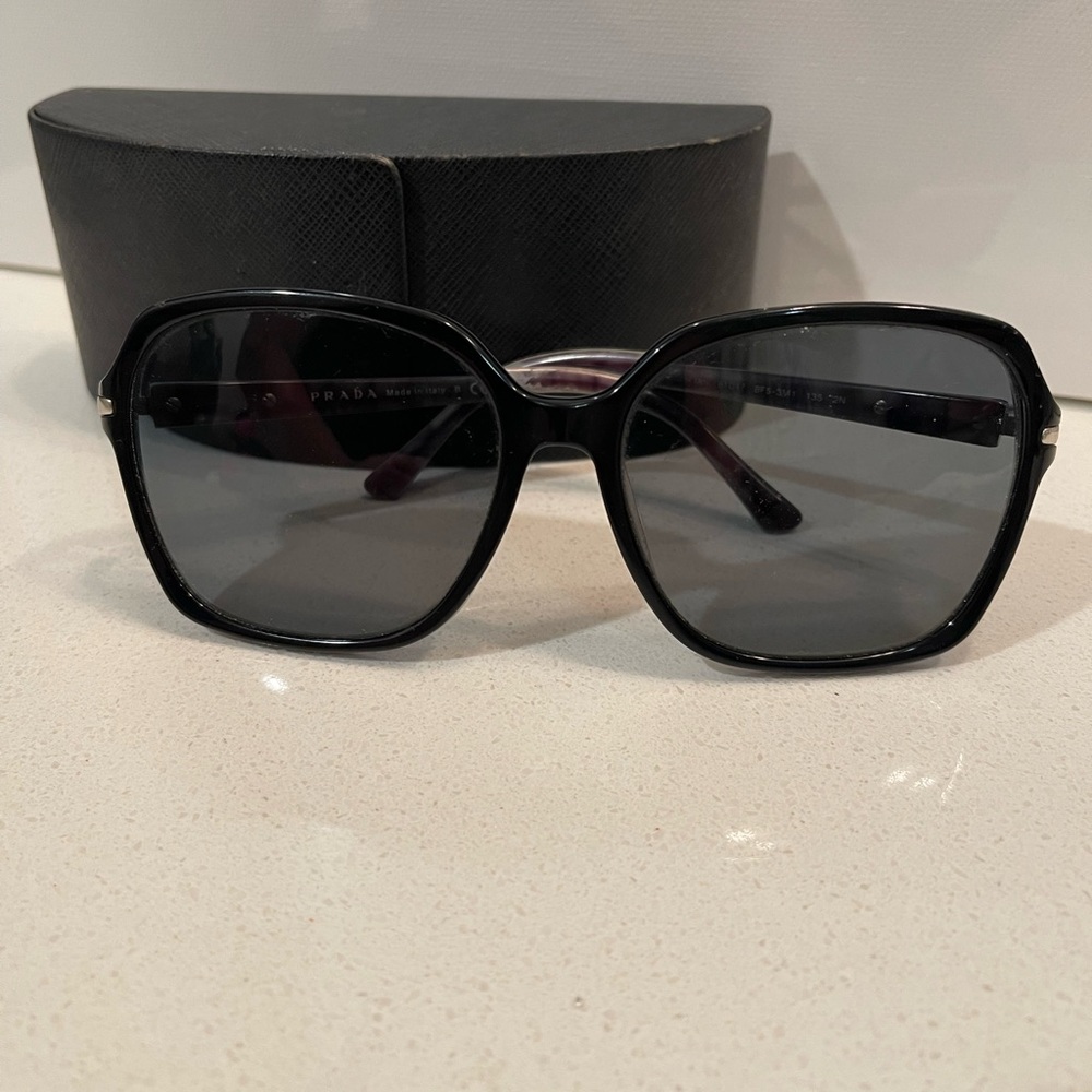 PRADA Sunglasses and Case. Gently worn. Excellent condition!